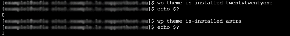 Verificare Tema Installato Wp Cli