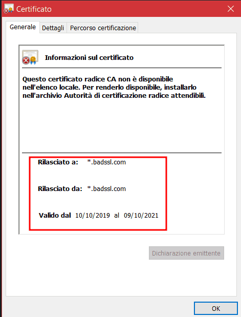 Certificato Ssl Autofirmato Informazioni